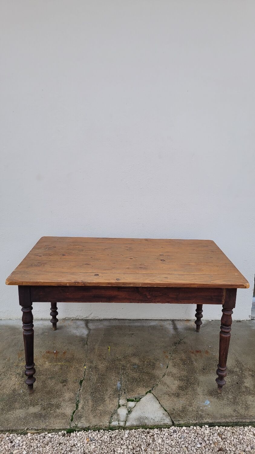 Antique Louis Philippe style farmhouse bistro table
