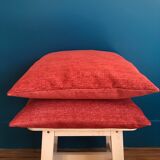 Red striped cushion