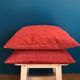 Red striped cushion