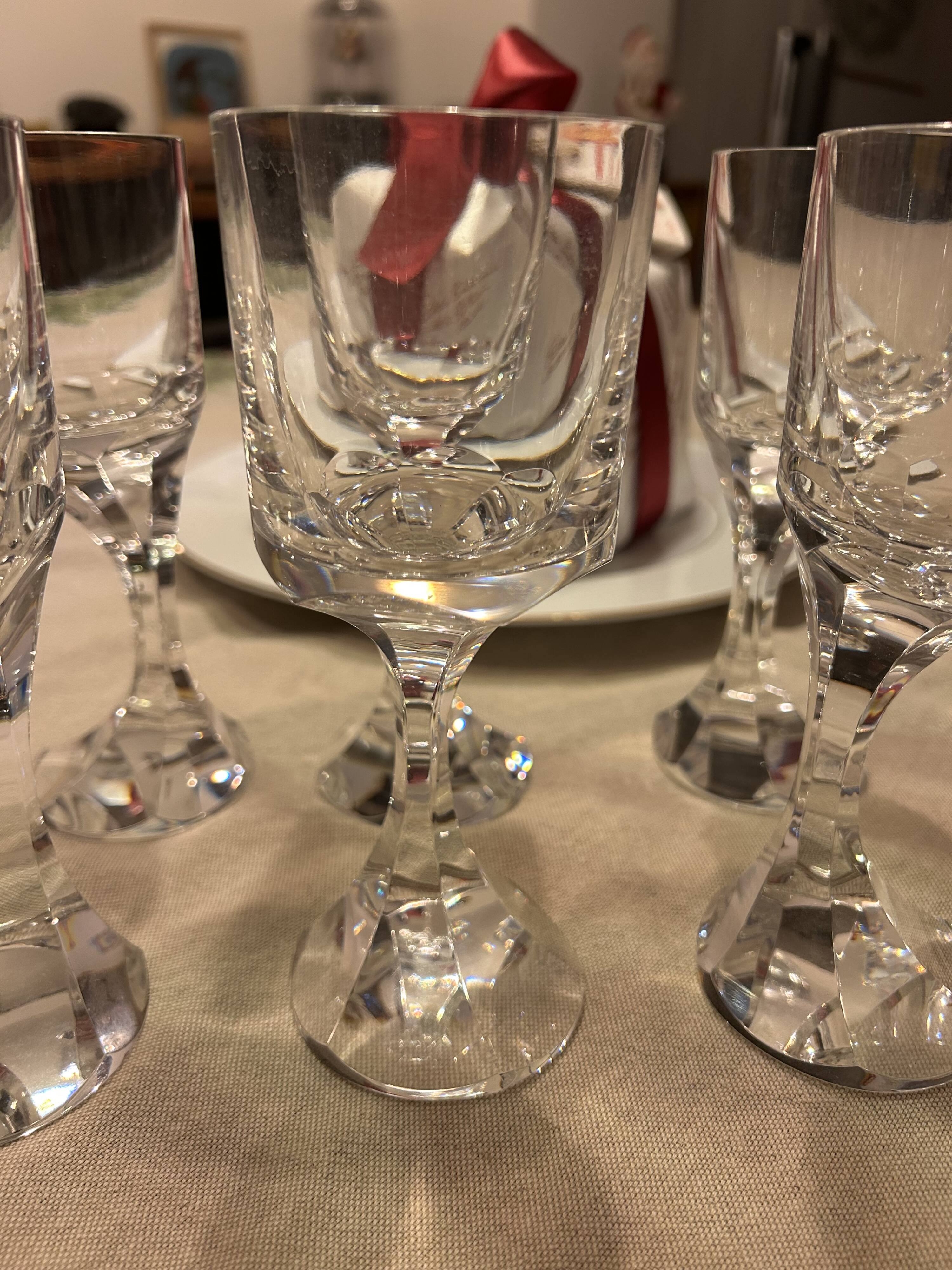 Baccarat Narcisse 6 Exceptional Baccarat Crystal Glasses