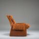 Proposals P60 leather lounge chair by Vittorio Introini for Saporiti, Italy, 1960s