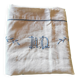 Pair of antique linen pillowcases with monogram