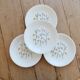 4 vintage flat plates in Gien earthenware, model Marie-Claire.