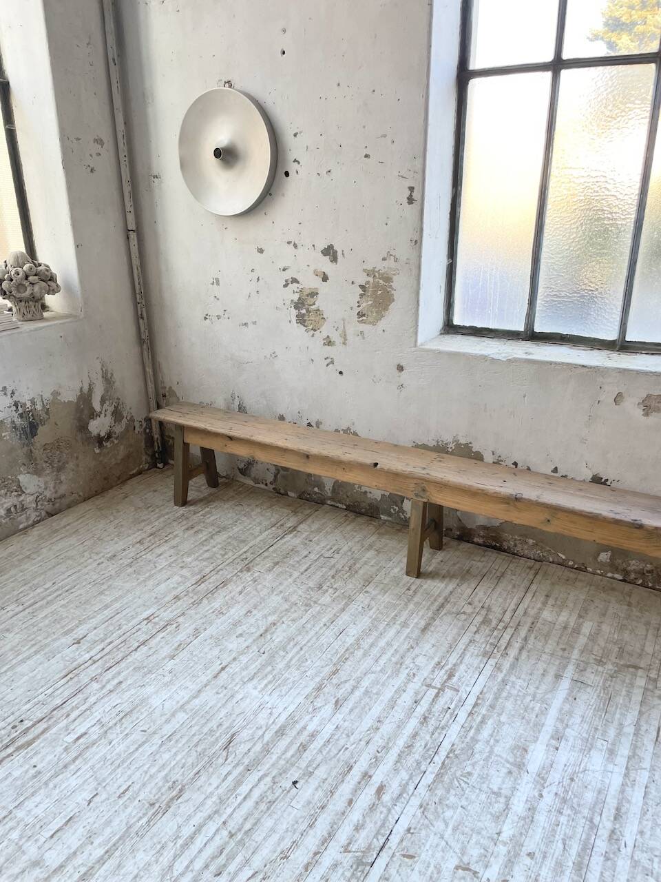 XL pine and oak bench 280 cm