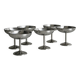 6 stainless steel footed bowls, Letang Remy style