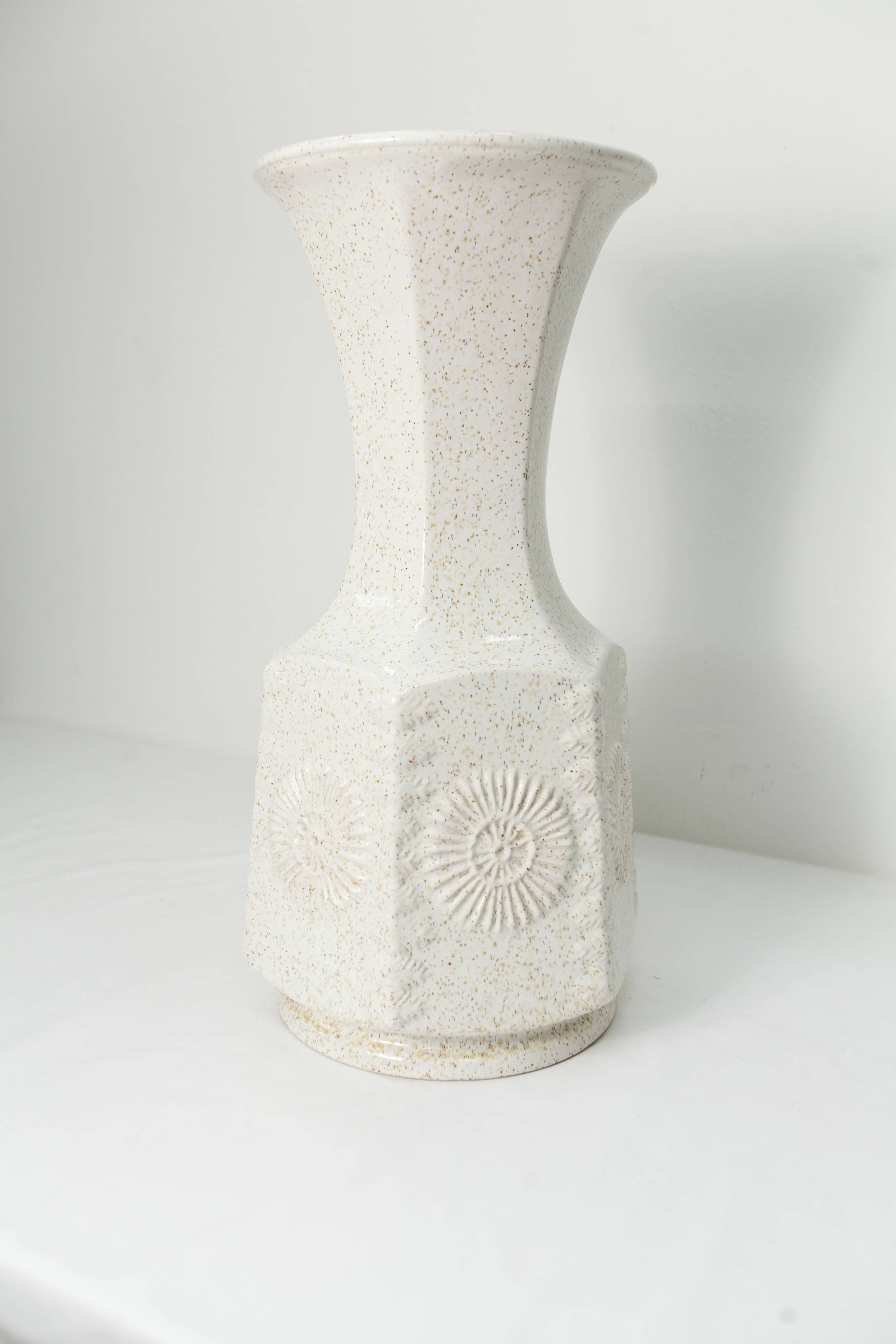 Grand vase céramique 1960 allemand 50cm