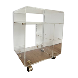 Rolling dessert trolley Plexiglas David Lange