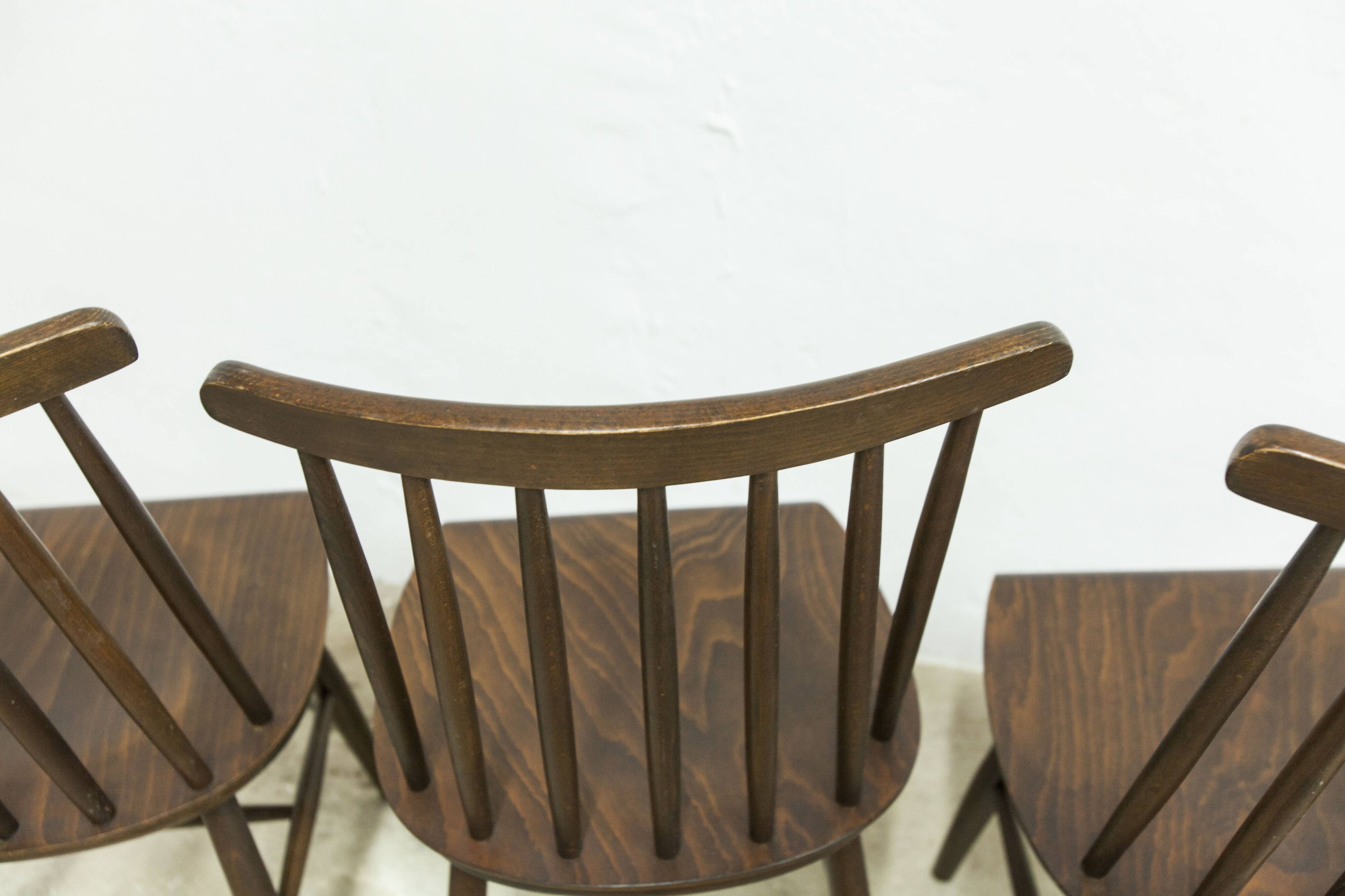 Lot de 4 chaises swr fanett de Ilmari Tapiovaara