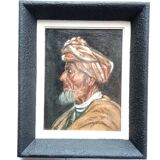 Portrait of a Man in an Orientalist Painting in an Art Deco Frame