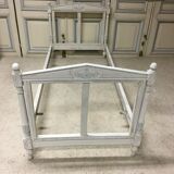 White executive-style bed