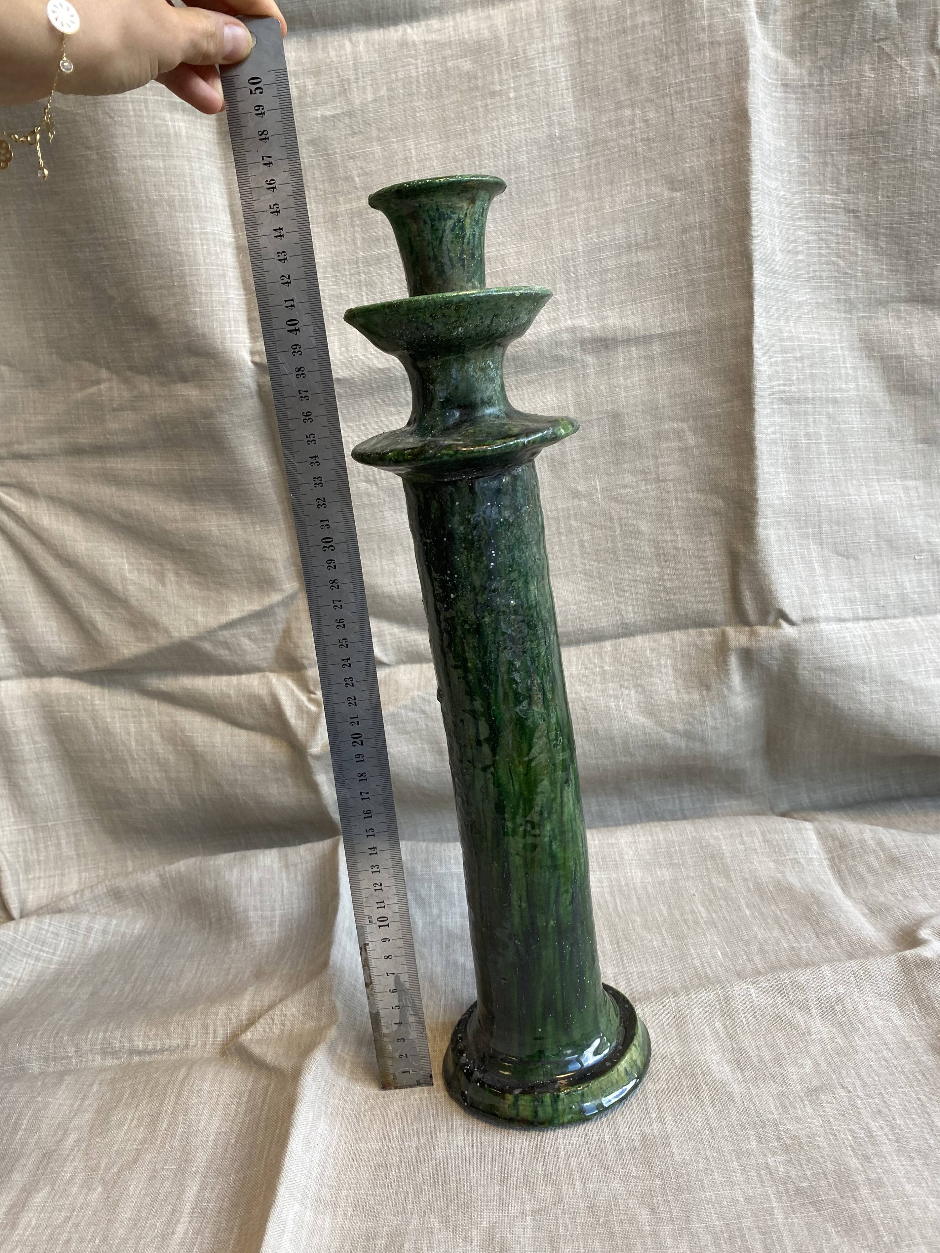 Tamegroute pottery candle holder