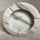 Grey and white marble ashtray and trinket tray