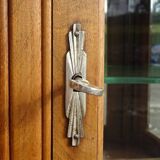 Buffet Art Déco en noyer avec marbres et guérites