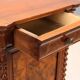 Antique Louis-Philippe bedside table in walnut, Italy, 19th century.