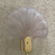 Applique coquille en verre poli vintage