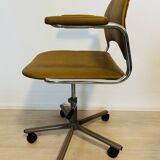 Vintage Mustard Office Chair by Kovona K-107 from Czechoslovakia 1970’s
