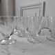 Lot de 8 verres à digestif en cristal gravés années 30