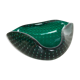 Murano glass bullicante "green" bowl element shell ashtray murano, italy, 1970s