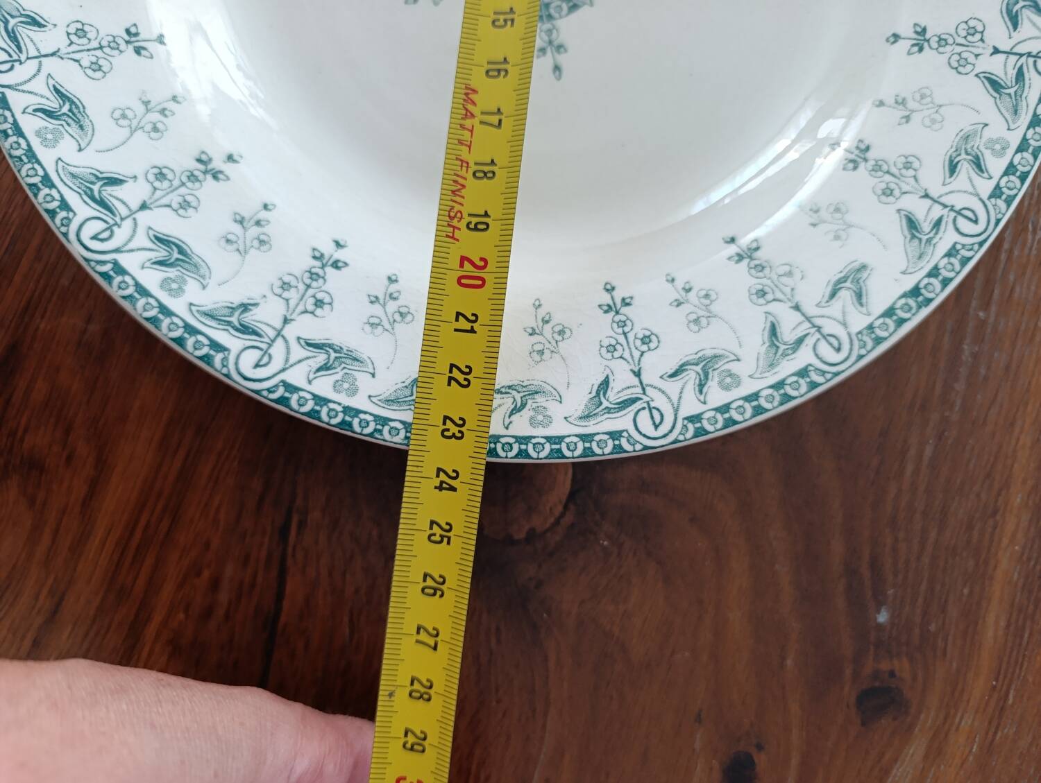 2 Gien ironstone soup plates, Sagittaire model