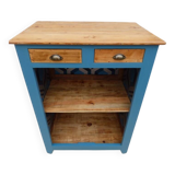 Meuble ancien de style parisien 2 tiroirs en bois massif
