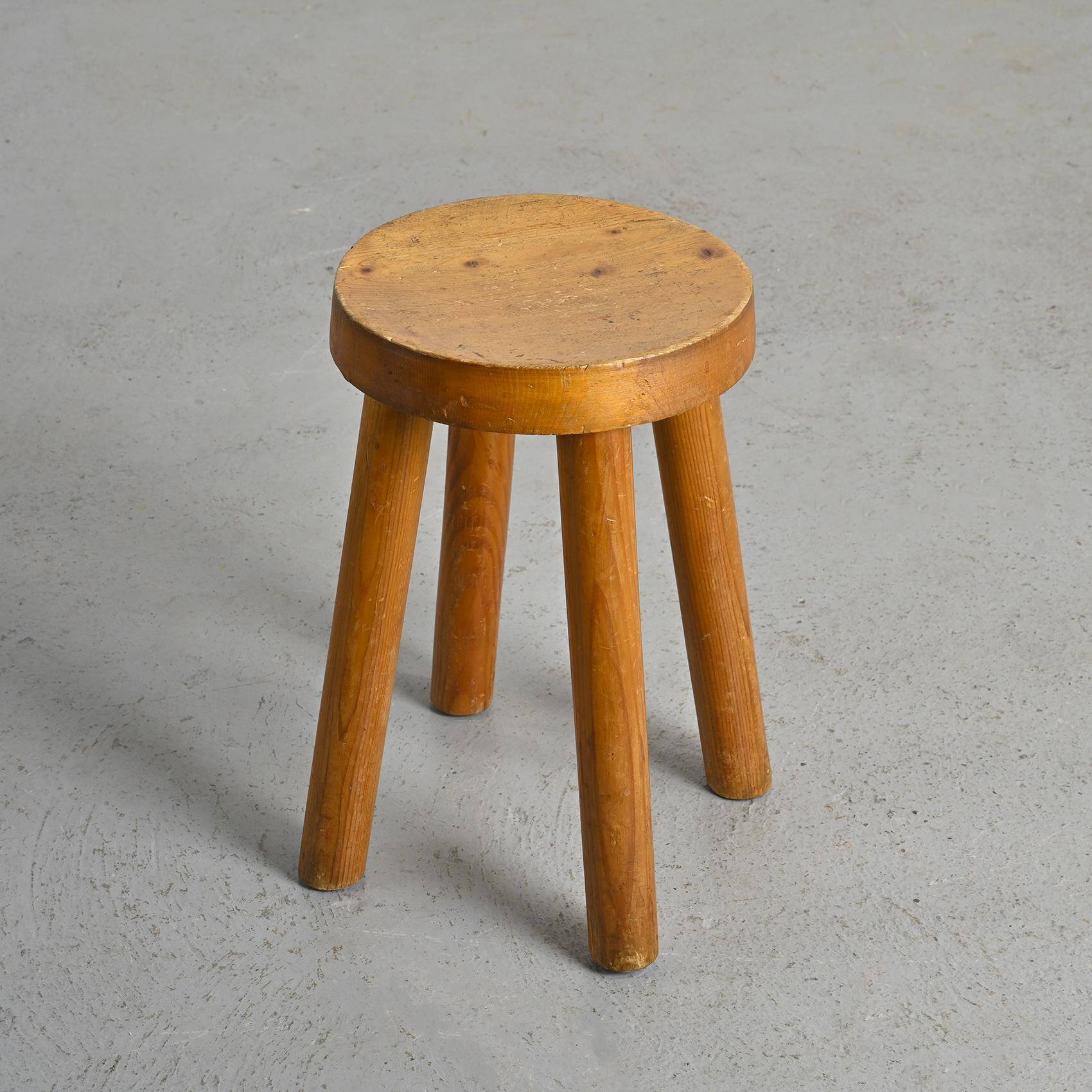 Stool by Charlotte Perriand for Les Arcs 1600, circa 1965