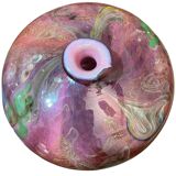 Soliflore vase in blown glass with gold inclusion