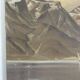 Tableau Peinture Huile Toile Paysage Montagne Lac Suisse Signé Veillon