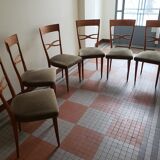 Lot de 6 chaises vintage