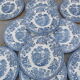 English Faience Myott Meakin vintage 10 dessert plates