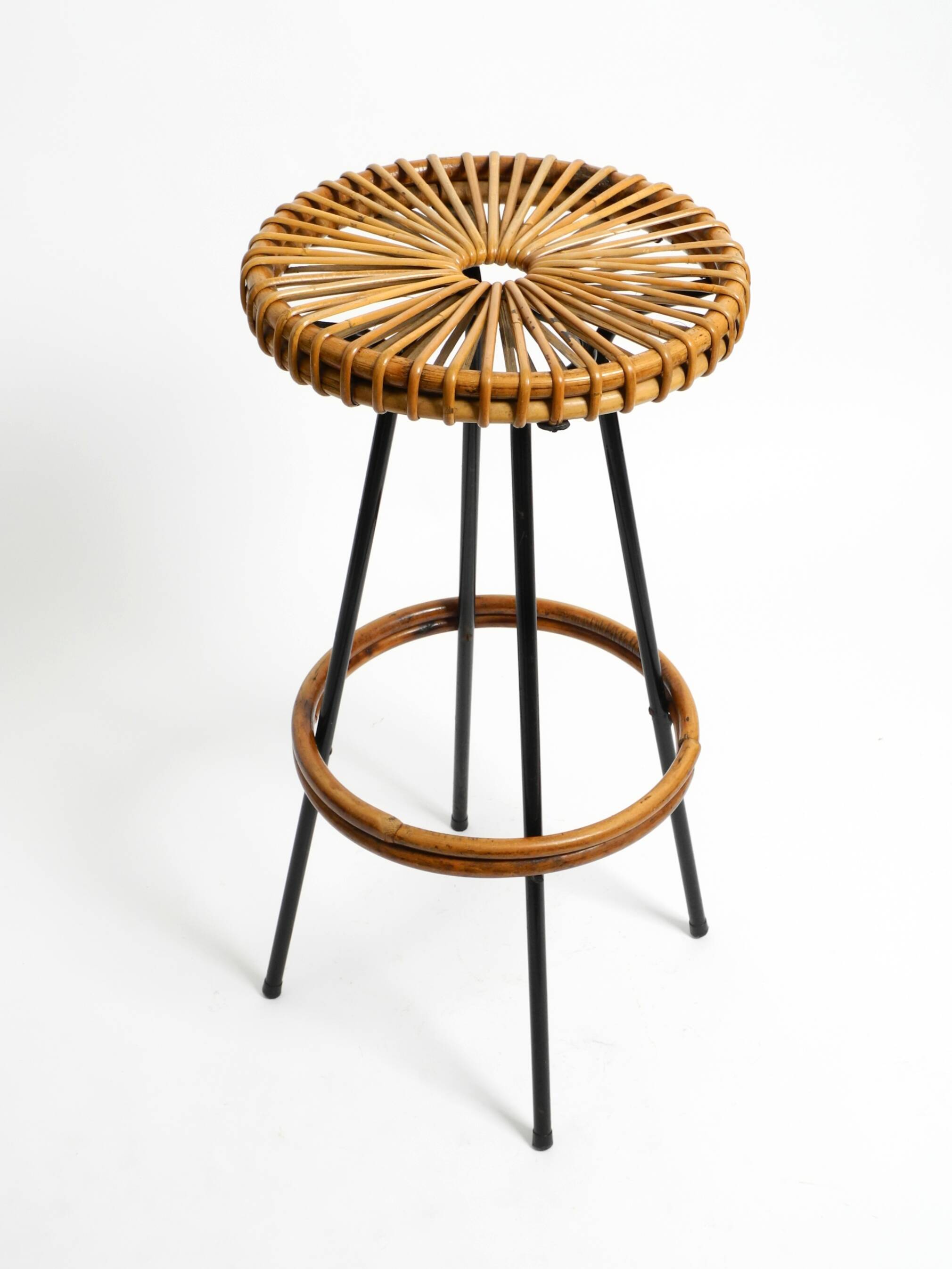 1960s bamboo bar stool by dirk van sliedregt for rohé noordwolde netherland