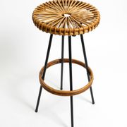 1960s bamboo bar stool by dirk van sliedregt for rohé noordwolde netherland
