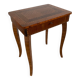 Small marquetry pedestal table with key storage