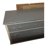 Commode blanc d’ivoire grise