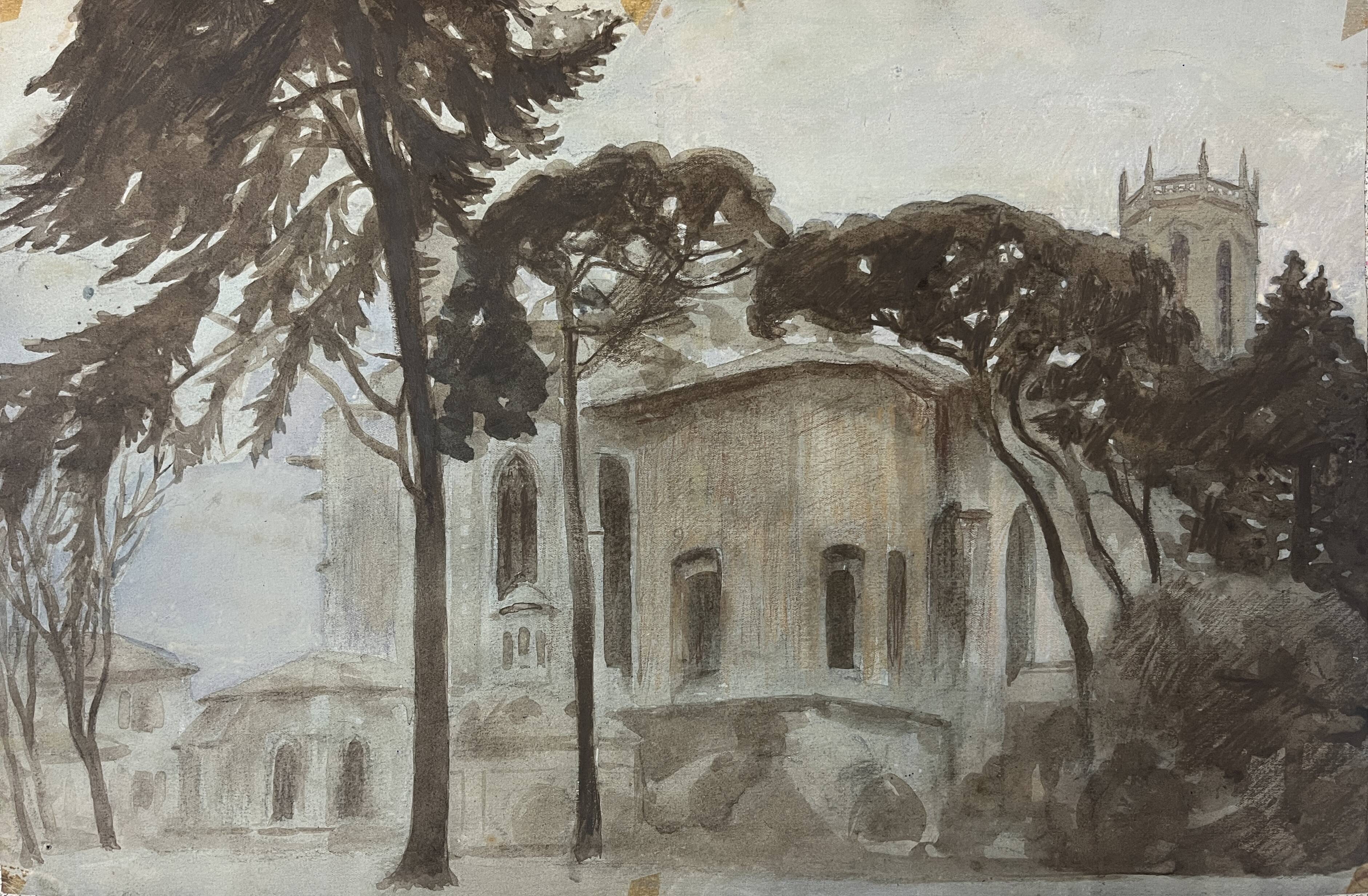 Tableaux lot 3 études Pastel Ed. Pannetier (1884-1965) Paysages