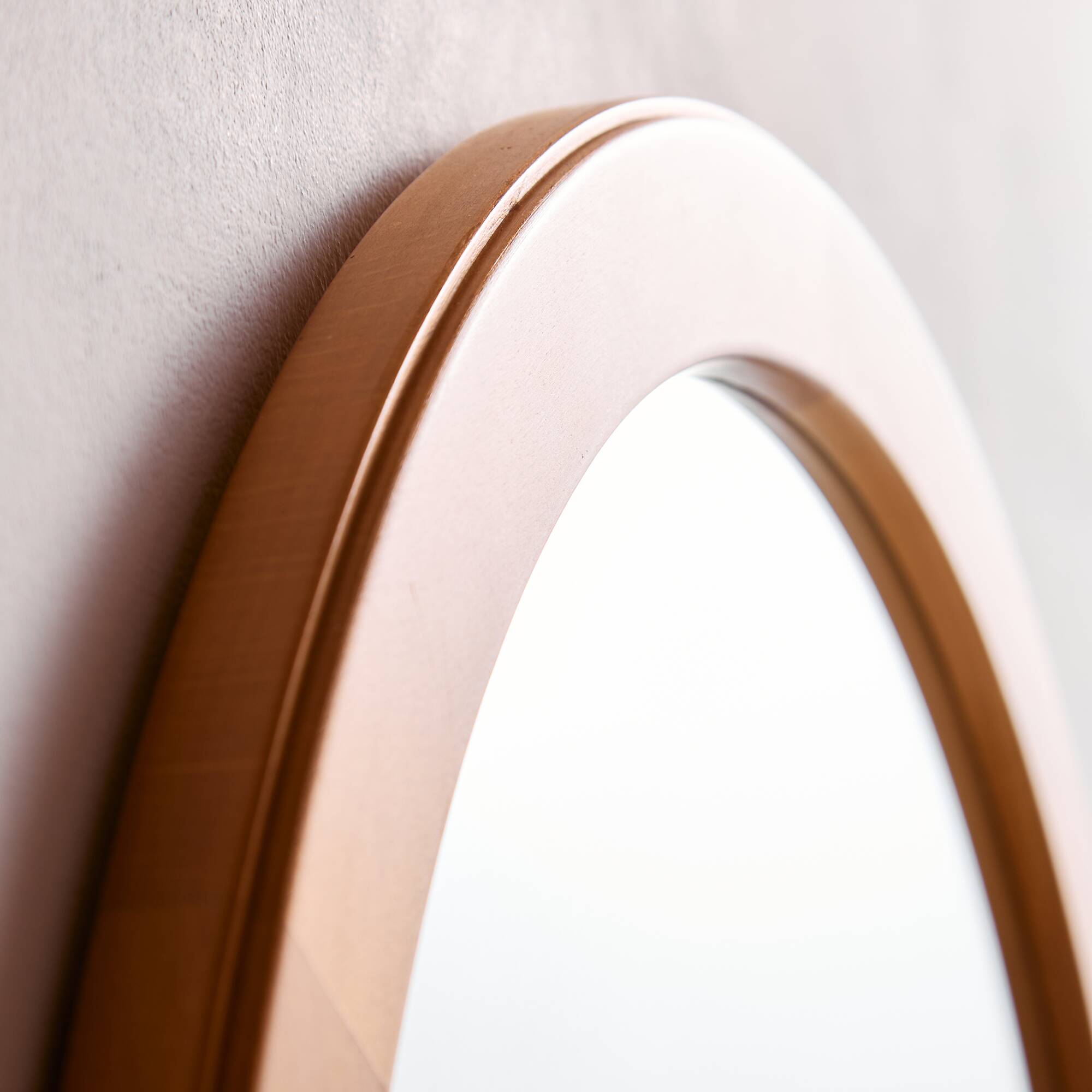 Beech framed mirror by Aksel Kjersgaard