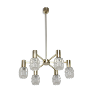 lustre vintage en verre