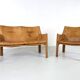 ensemble composé deCAB 413 et CAB 414 par Mario Bellini pour Cassina -1970s
