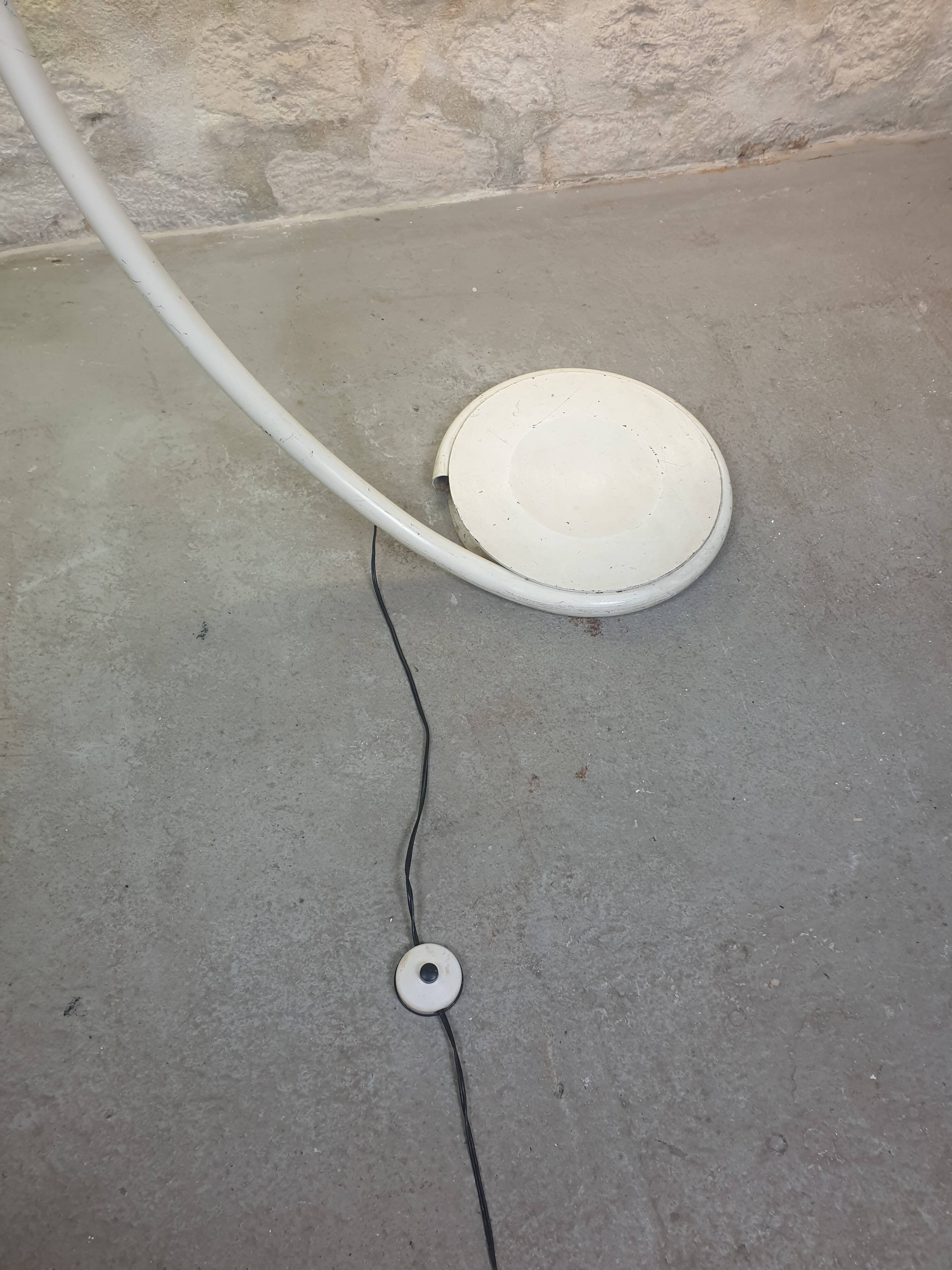 serpentine floor lamp by Elio Martinelli for Martinelli Luce