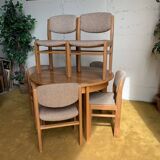 Set of 6 chairs and 1 round table
