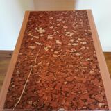 Powder pink art deco pedestal table