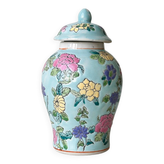 Petit pot à épices ancien en porcelaine asiatique