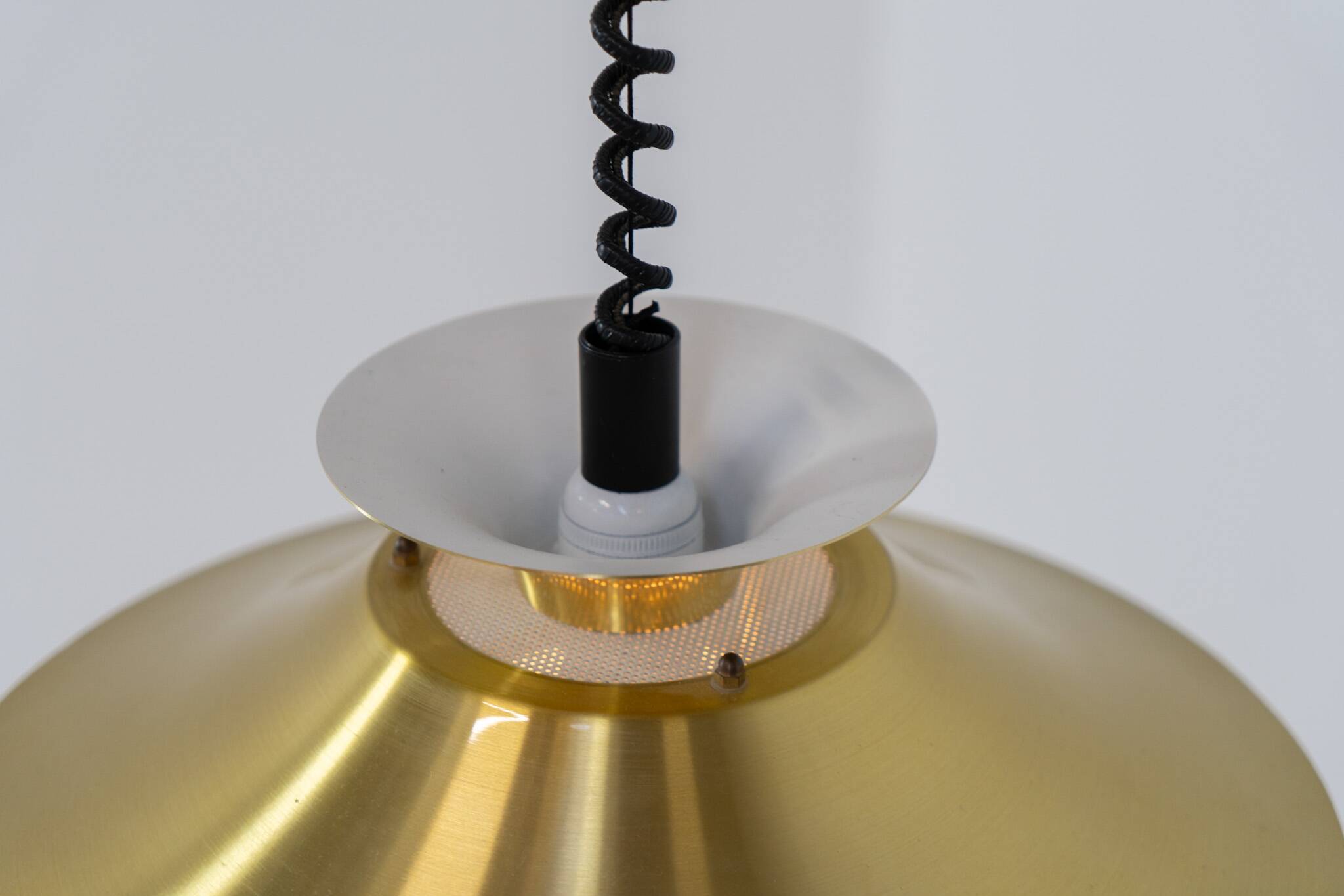 Brass coloured pendant light by Frandsen