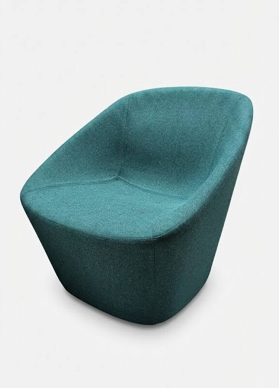 Pedrali log 366 turquoise armchair