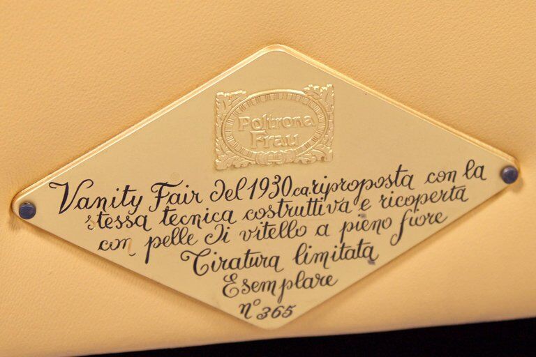 Poltrona Frau vanity fair beautiful yellow leather sofa