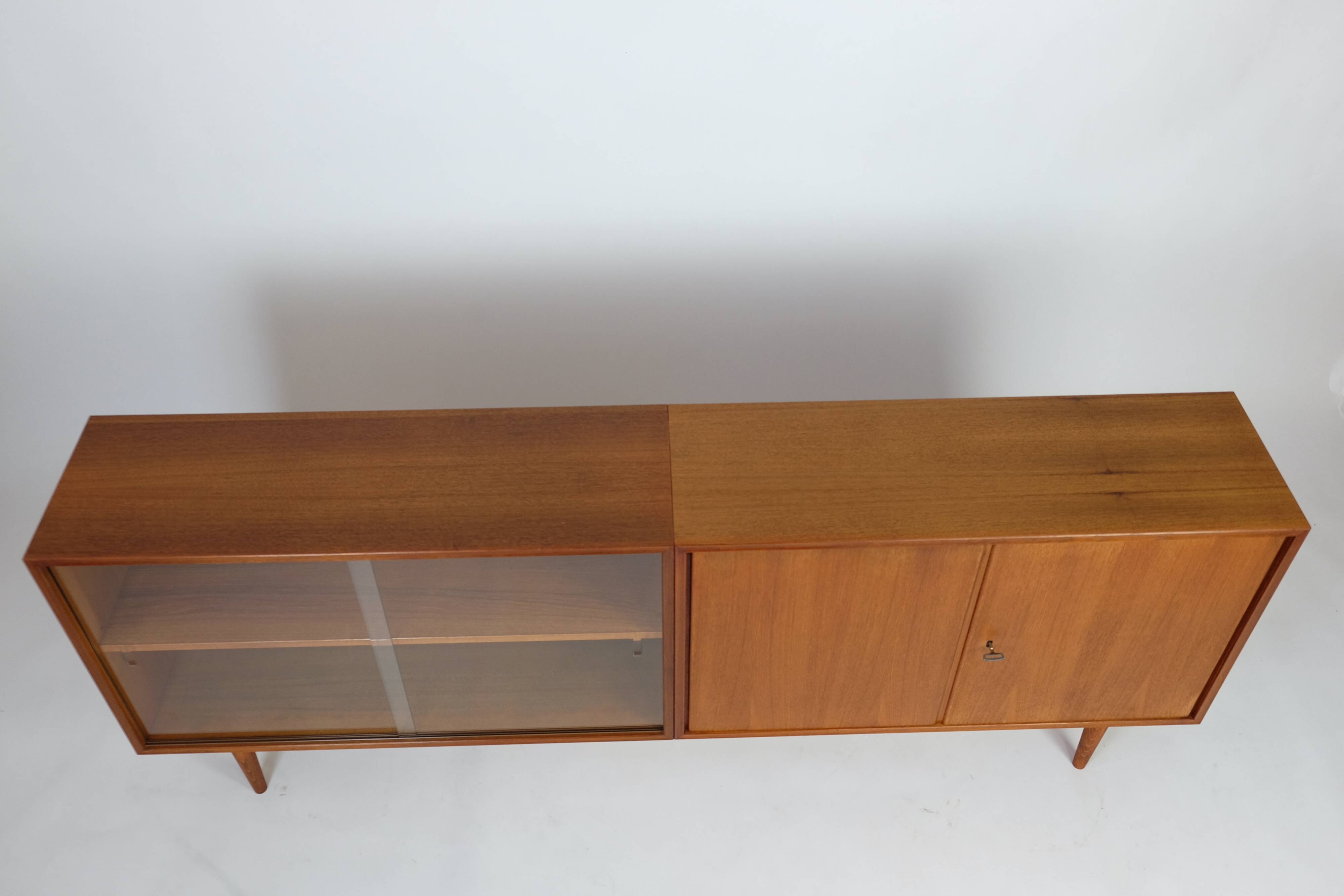 Midcentury teak sideboard vitrine lowboard 60er vintage 70er 60s