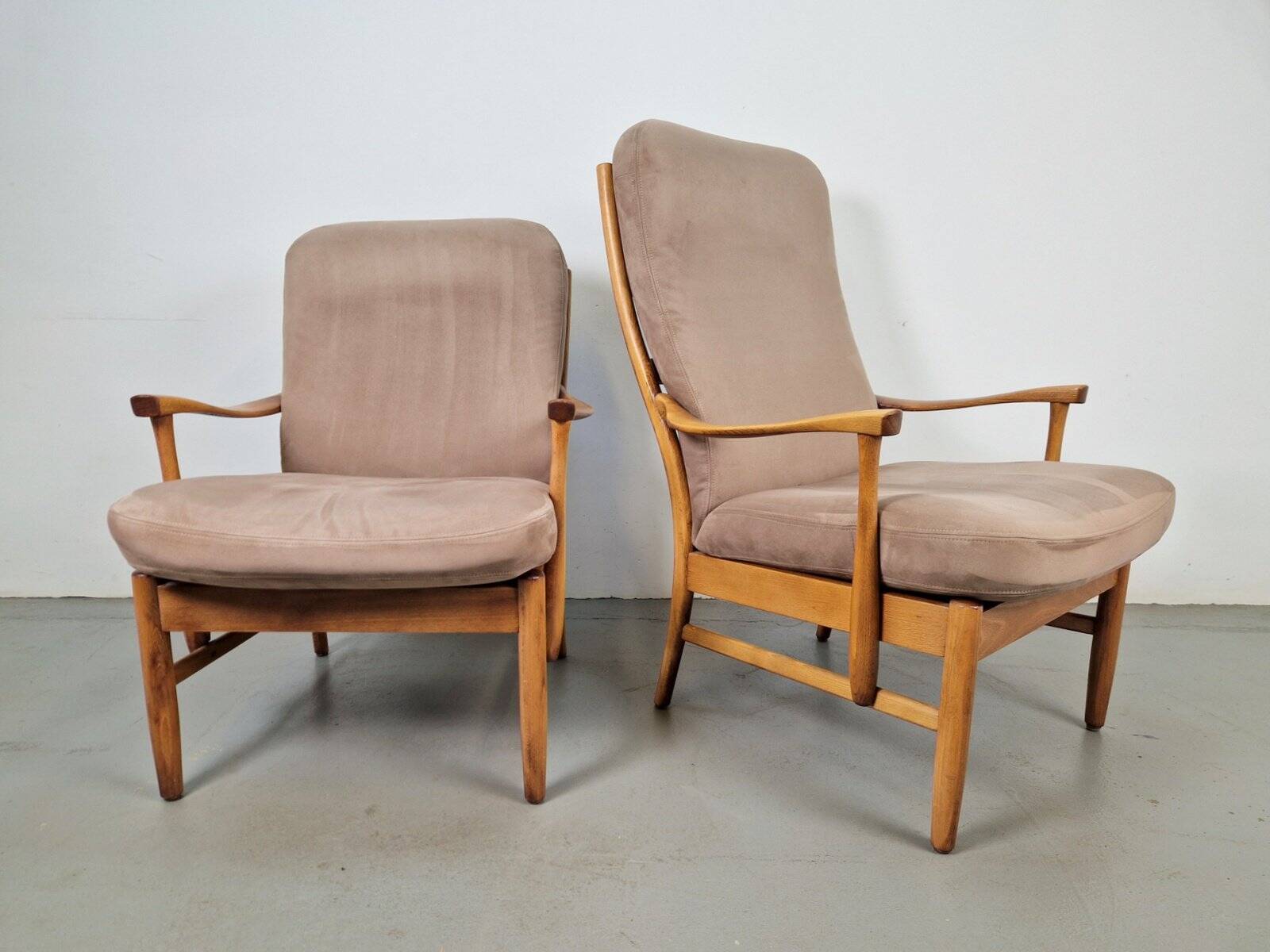 Fauteuils en hêtre vintage de Farstrup Møbler, années 1970, ensemble de 2