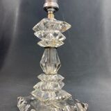 Baccarat style Art Deco crystal lamp base