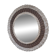 Round woven rattan mirror with rope from the 1970s.