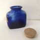Vintage cobalt blue glass pot
