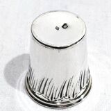 12 silver liqueur glasses